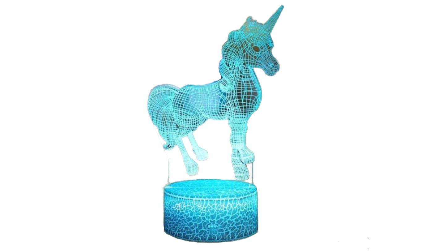 HOD 3D Colour Changing LED Cute Unicorn Night Light Projector with