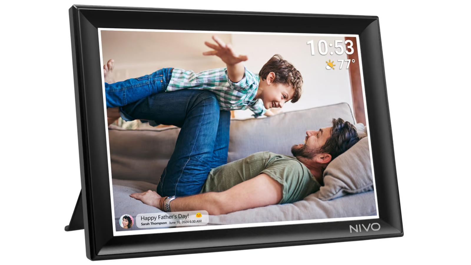 Nivo Black FHD Frameo WiFi Frame - 10.5inch
