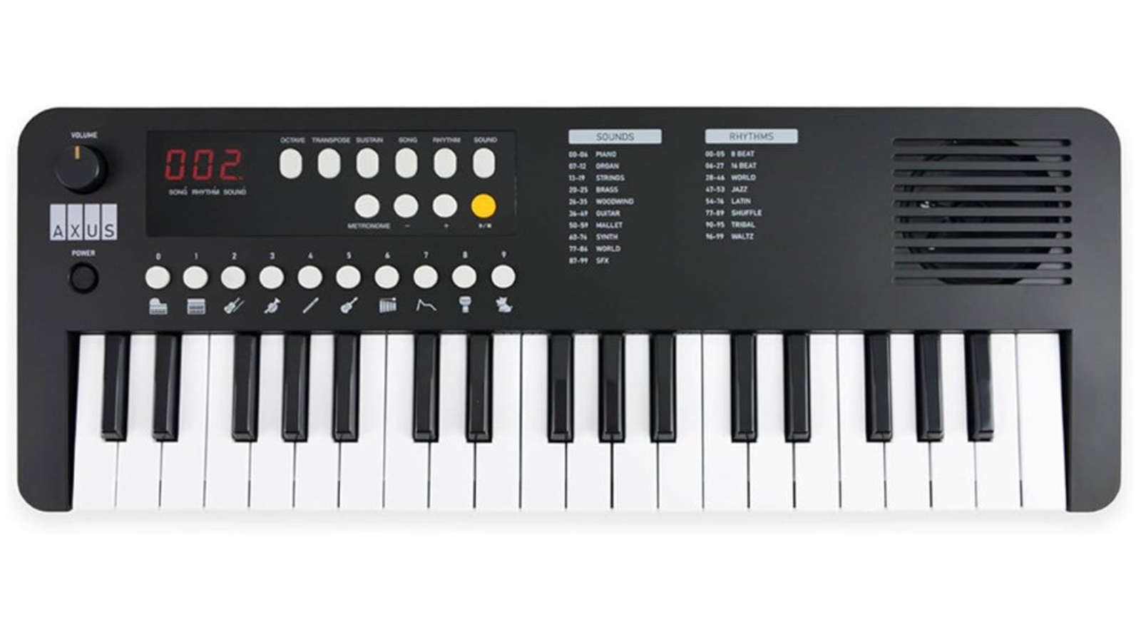 Axus 37 Key Mini Keyboard - Black