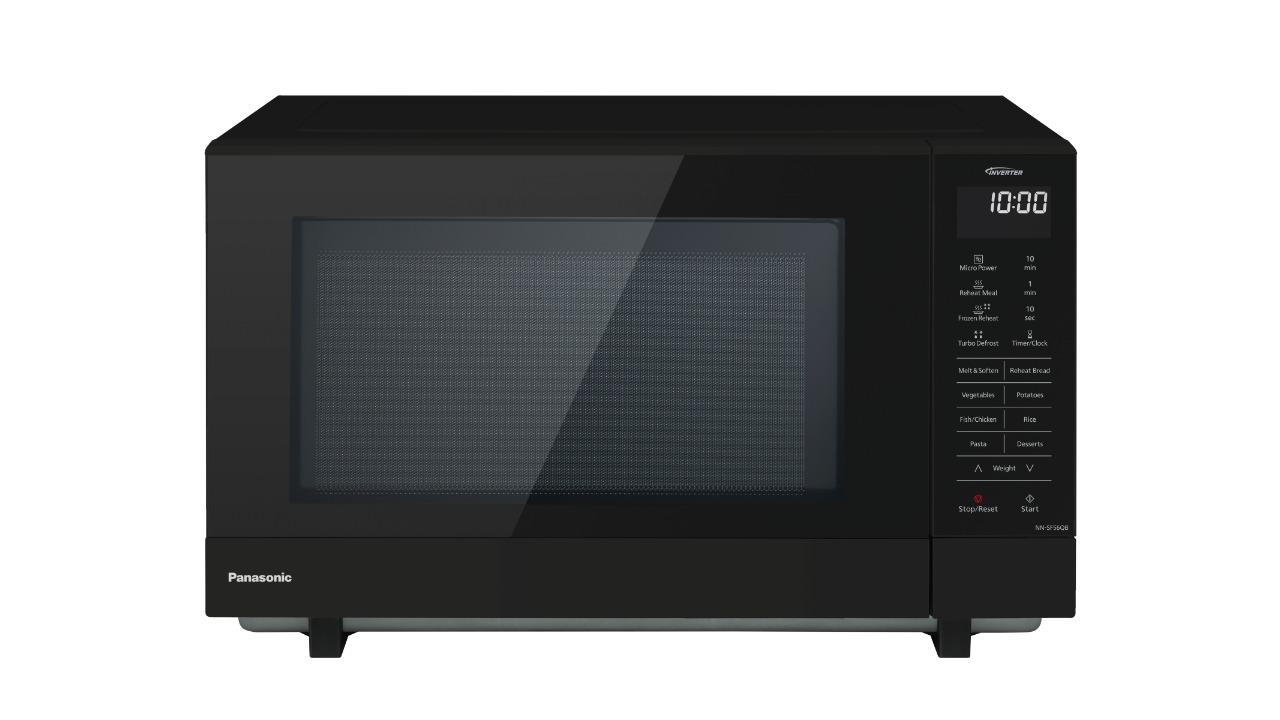 Panasonic 27L Inverter Flatbed Microwave Black Harvey Norman