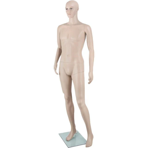 Full Body 186cm Male Mannequin for Clothes Display - Skin Colour