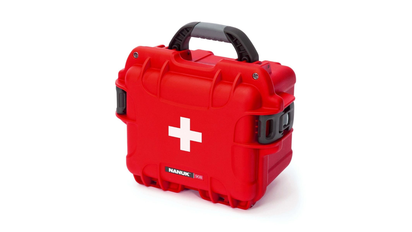Nanuk Red Case with First Aid Logo - 908