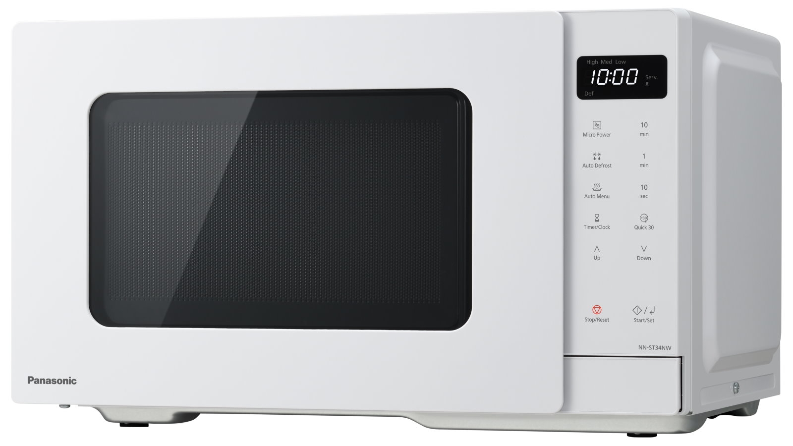 Panasonic 25L Compact Microwave Oven White Harvey Norman