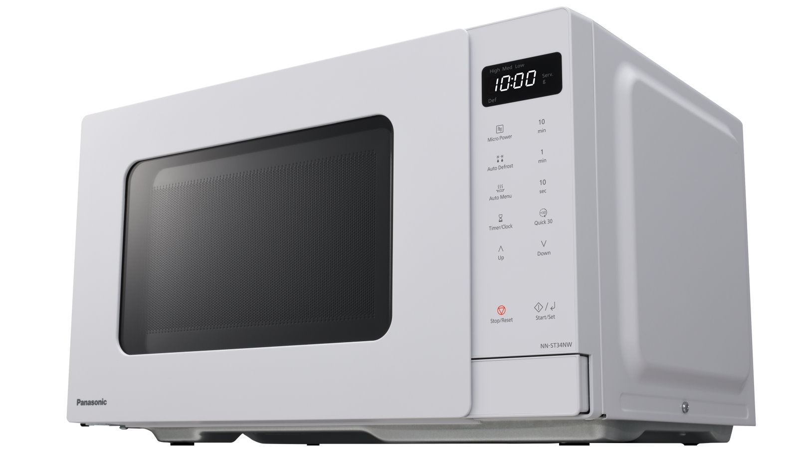 Panasonic 25l compact microwave white deals