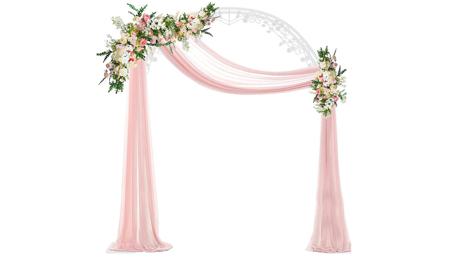 Pretty & Practical 2.4M White Wedding Archway for Garden Ceremonies