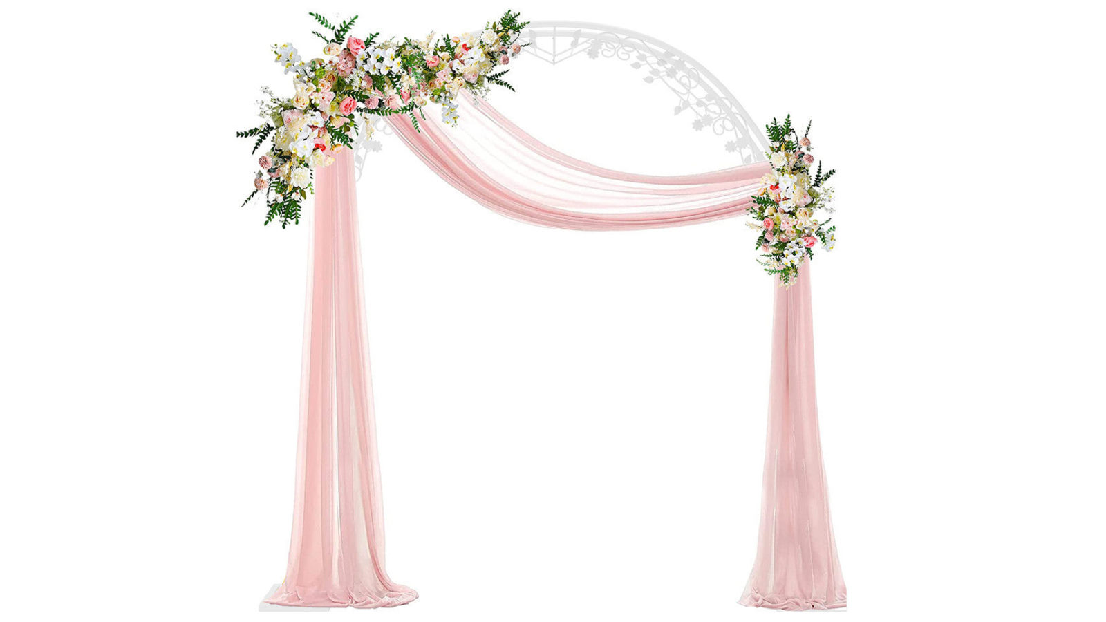 Pretty & Practical Thick Metal Wedding Arch Stand for Courtyard Ceremony