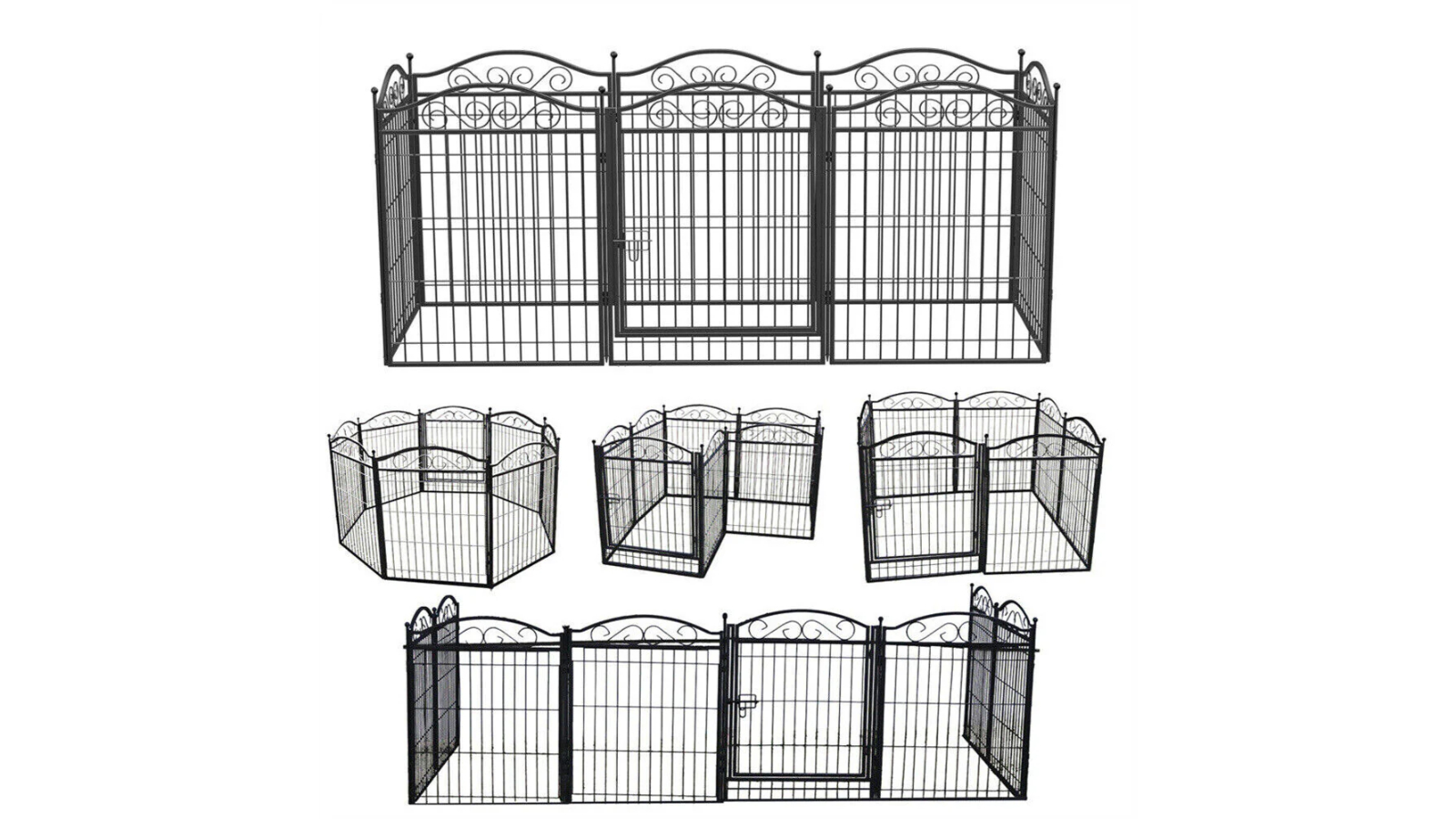 Pretty & Practical Heavy Duty Dog Playpen Fence - XX-Large