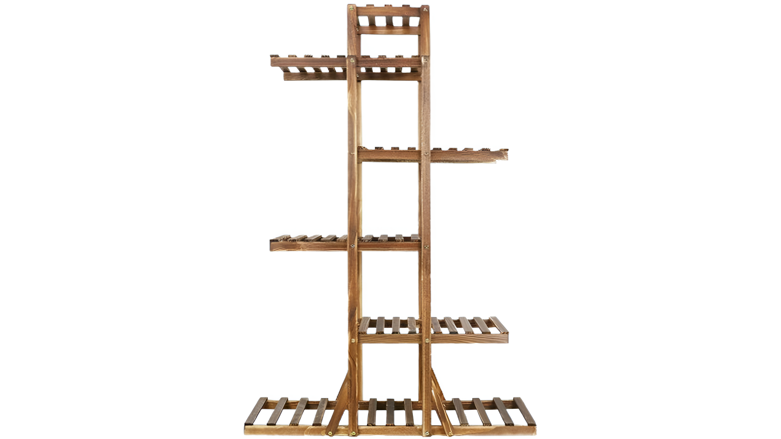 Pretty & Practical 52inch Tall Multi-Functional Wooden Storage Rack