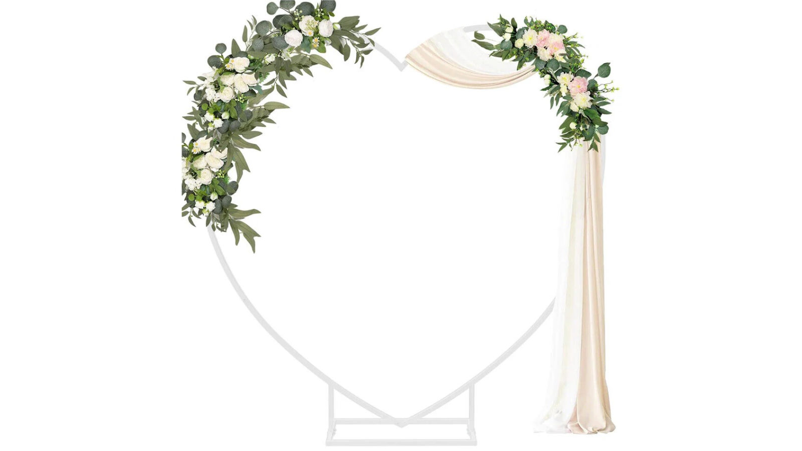 Pretty & Practical XXL Heart Shape Wedding Arch Stand