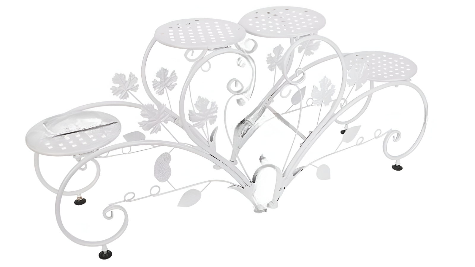 Pretty & Practical Swan Shaped Flower Holder with Electroplated Paint Finish
