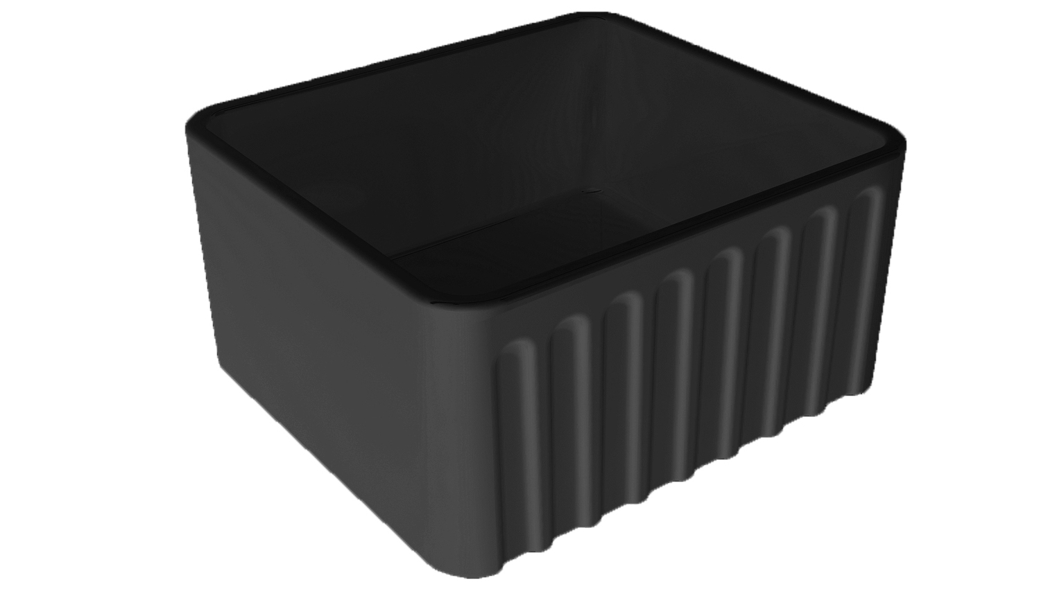 Turner Hastings Novi 50x46 Fine Fireclay Butler Sink - Matte Black
