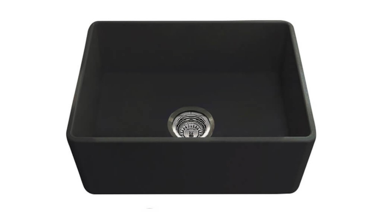 Turner Hastings Novi 60 Fine Fireclay Farmhouse Butler Sink with Overflow - Matte Black