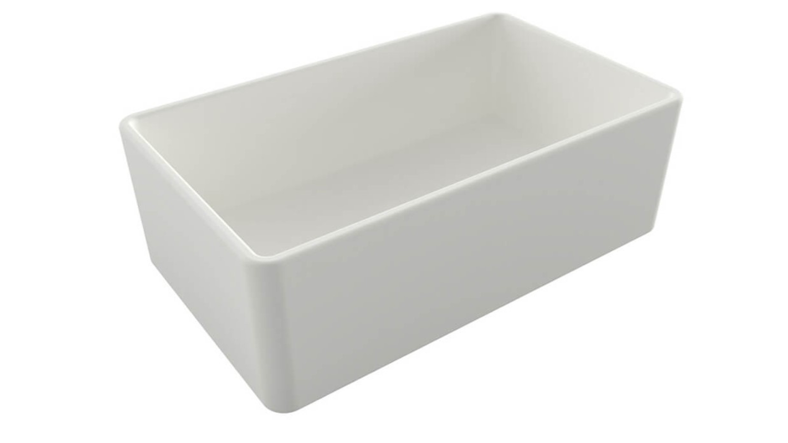 Turner Hastings Novi 75 Fine Fireclay Farmhouse Butler Sink with Overflow - Matte White