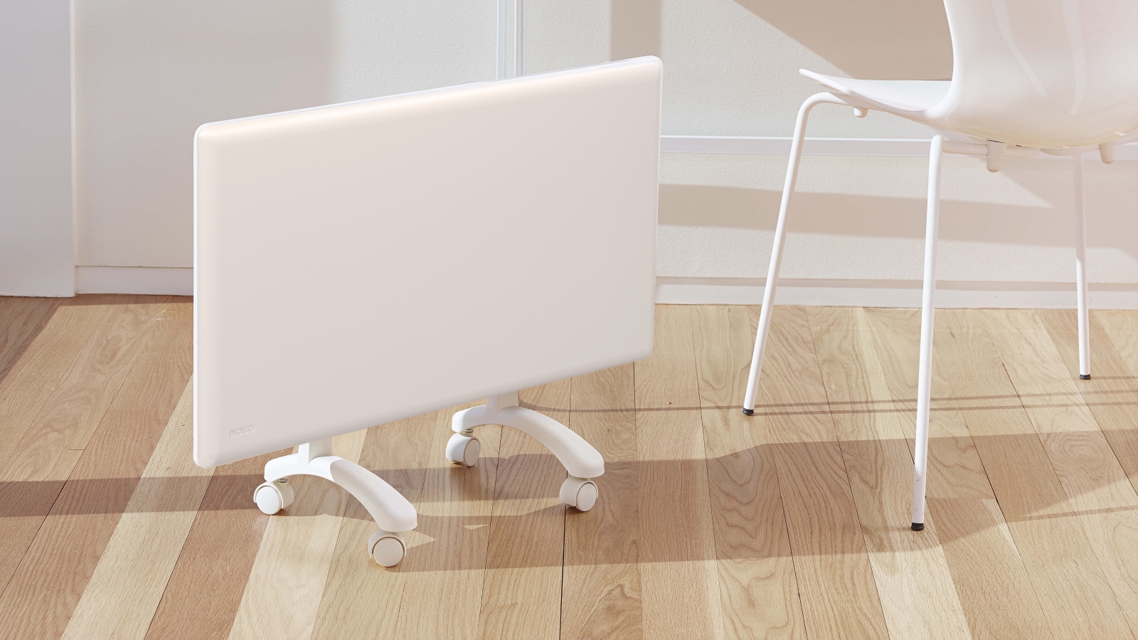Nobo 1.5kW Electric Panel Heater with Timer and Castors Harvey