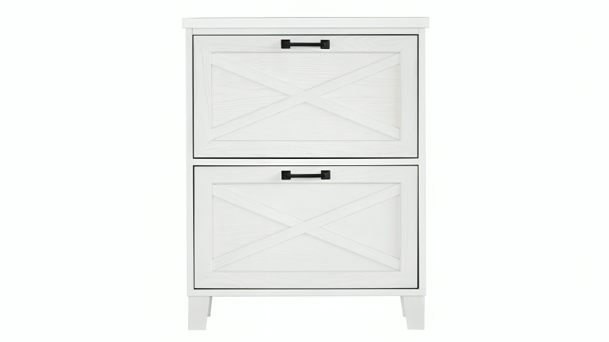 Maestro Furniture 2-Drawer Nonu Wooden Storage Filling Cabinet - White Oak