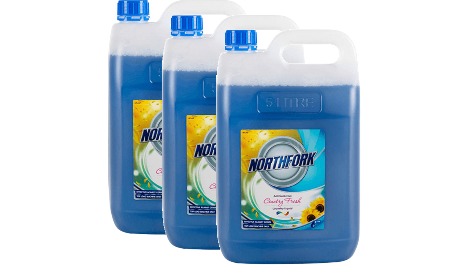 Northfork Pack of 3 Antibacterial Country Fresh Laundry Liquid - 5 Litre