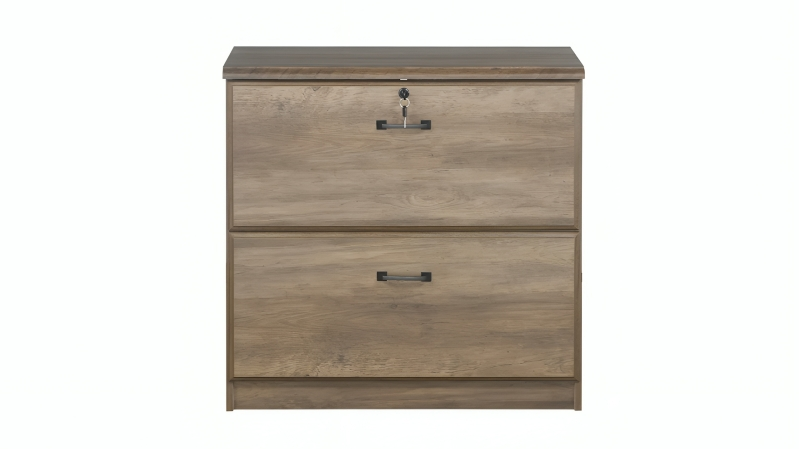 Maestro Furniture 2-Drawer Norwich Wooden Storage Filling Cabinet - Rustic Oak