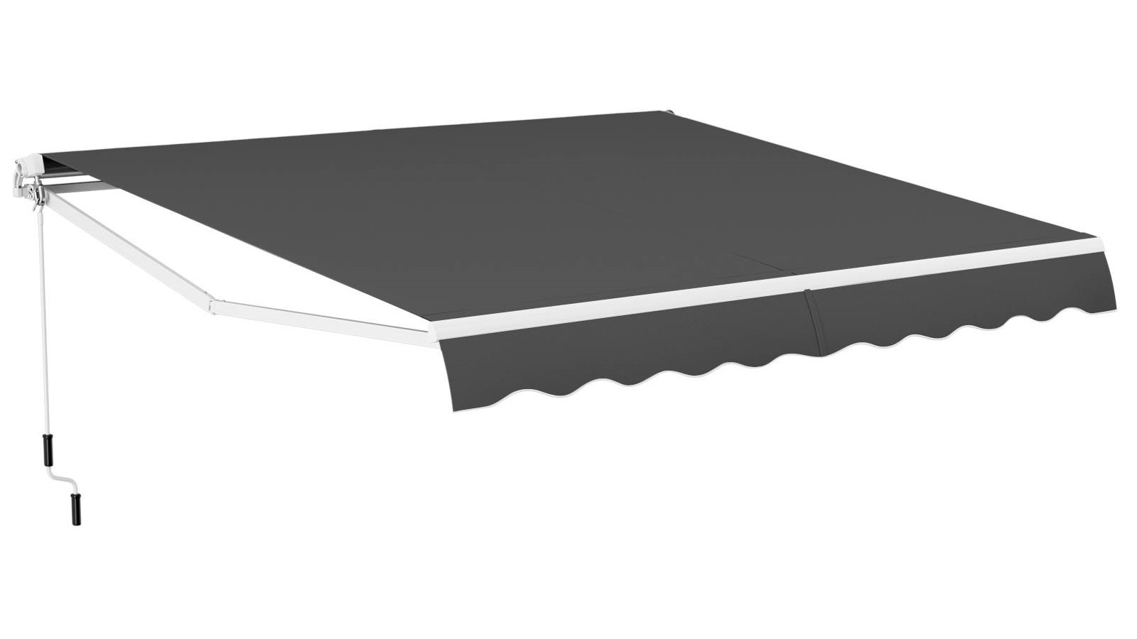 Costway 4 x 2.5metre Aluminum Retractable Outdoor Arm Awning