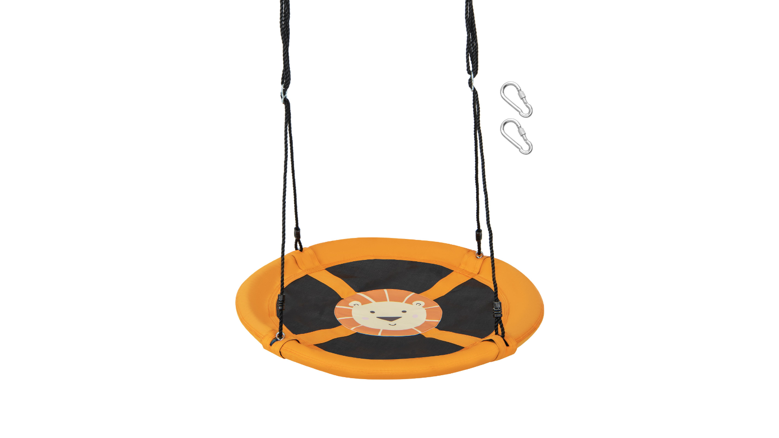 Costway 102cm Outdoor Tree Swing with Foam Seat and Rope
