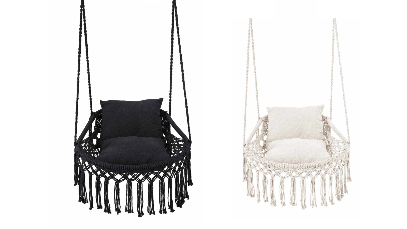 Costway Boho Macrame Hanging Hammock