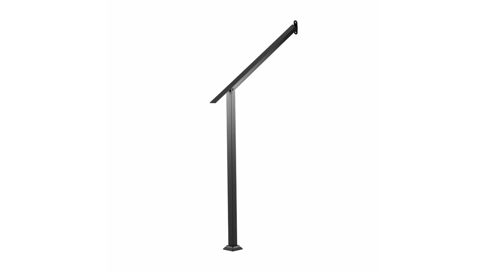 Costway 3 Step Adjustable Wall Mounted Galvanized Steel Handrail
