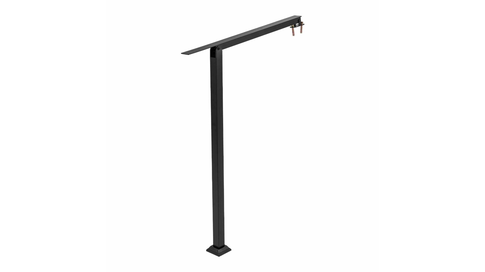 Costway 2 Step Adjustable Galvanized Steel Handrail Kit for Stairs and Porch
