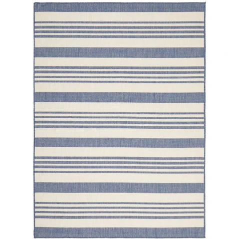 The Weave Studio Newara Alvi Blue Outdoor Rug - 380 x 280cm