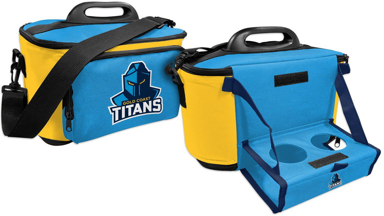 NRL Gold Coast Titans Esky Cooler Bag with Drink Tray/Table