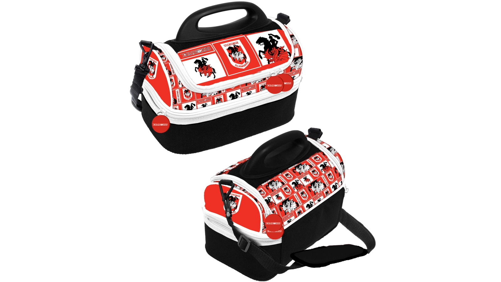 NRL St George Illawarra Dragons Insulated Dome Lunch Cooler Bag