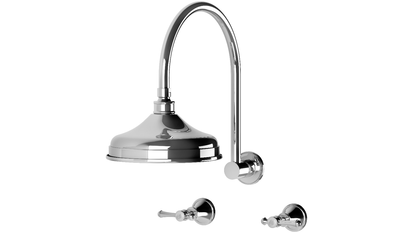 Phoenix Nostalgia Lever Shower Set - Chrome