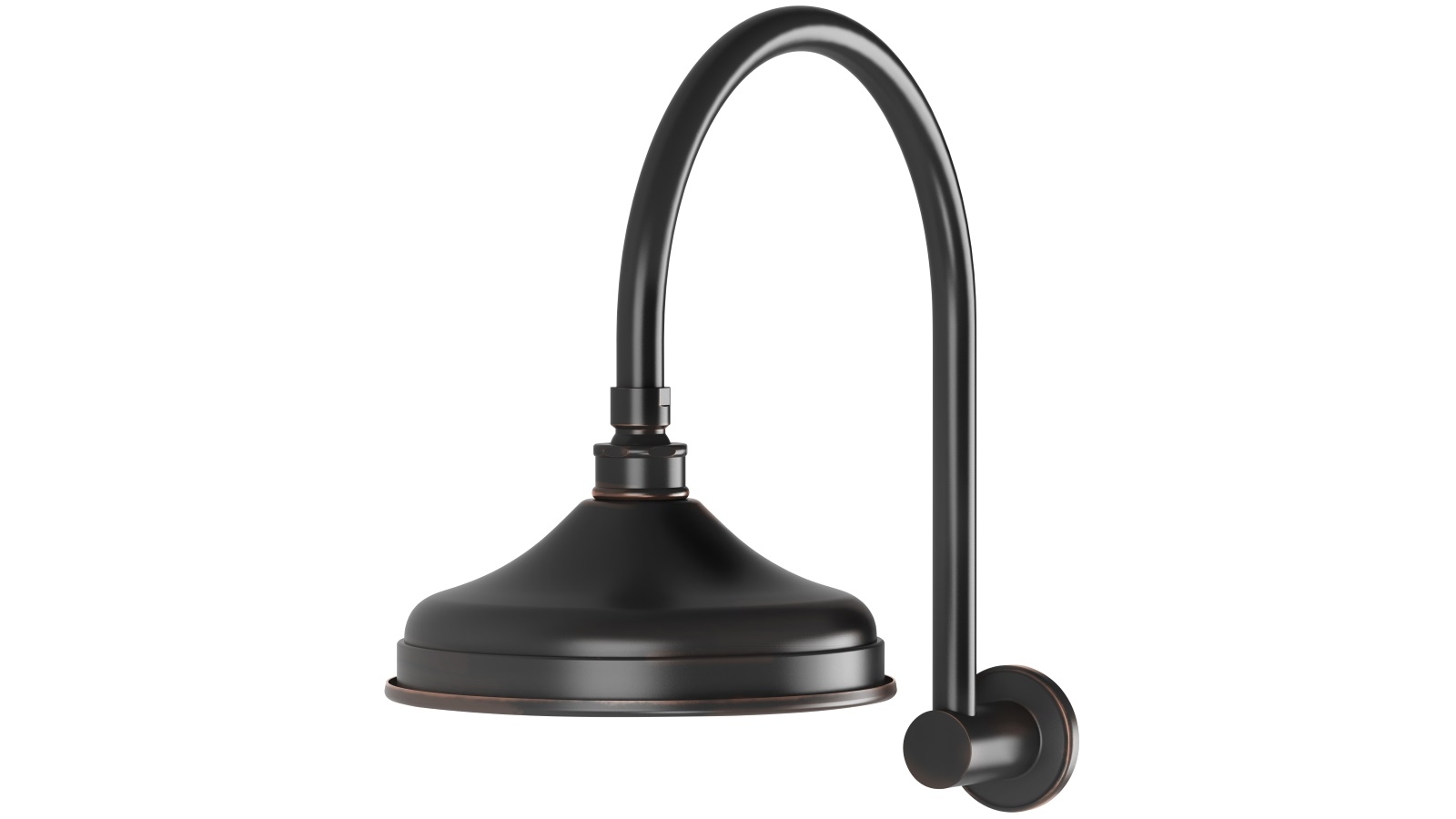 Phoenix Nostalgia Vintage Shower Arm and Rose - Antique Black