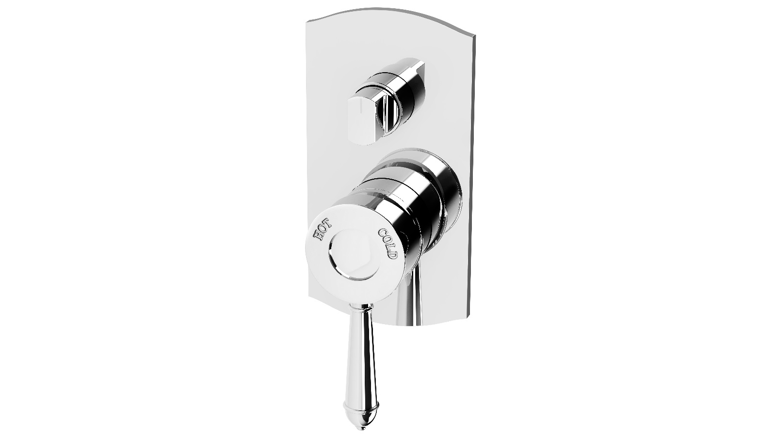 Phoenix Nostalgia Shower/Bath Diverter Mixer - Chrome