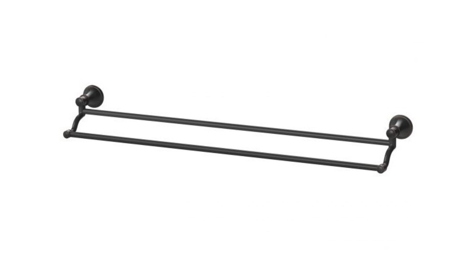 Phoenix Nostalgia 760mm Double Towel Rail - Antique Black