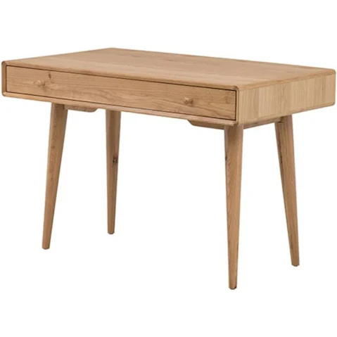 6IXTY Niche 110cm Study/Office Wooden Desk With Drawer - Natural