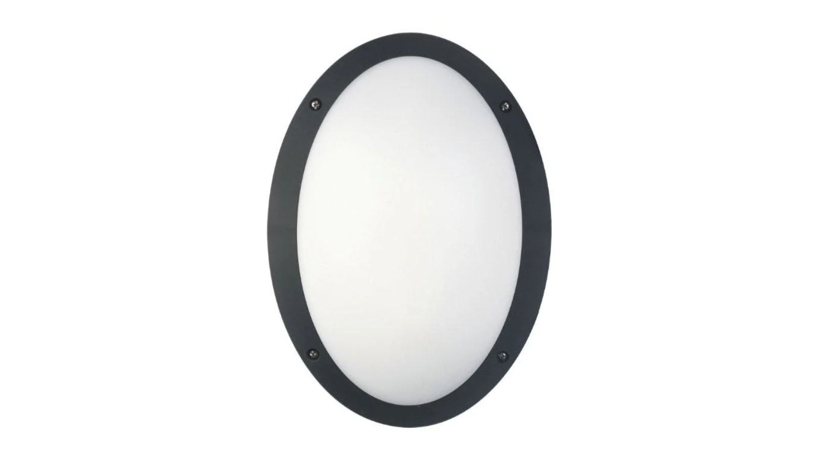 LED Bulkhead Oval 4000K OD33cm IP66 - Black