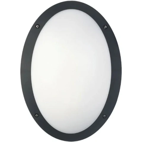 LED Bulkhead Oval 4000K OD33cm IP66 - Black