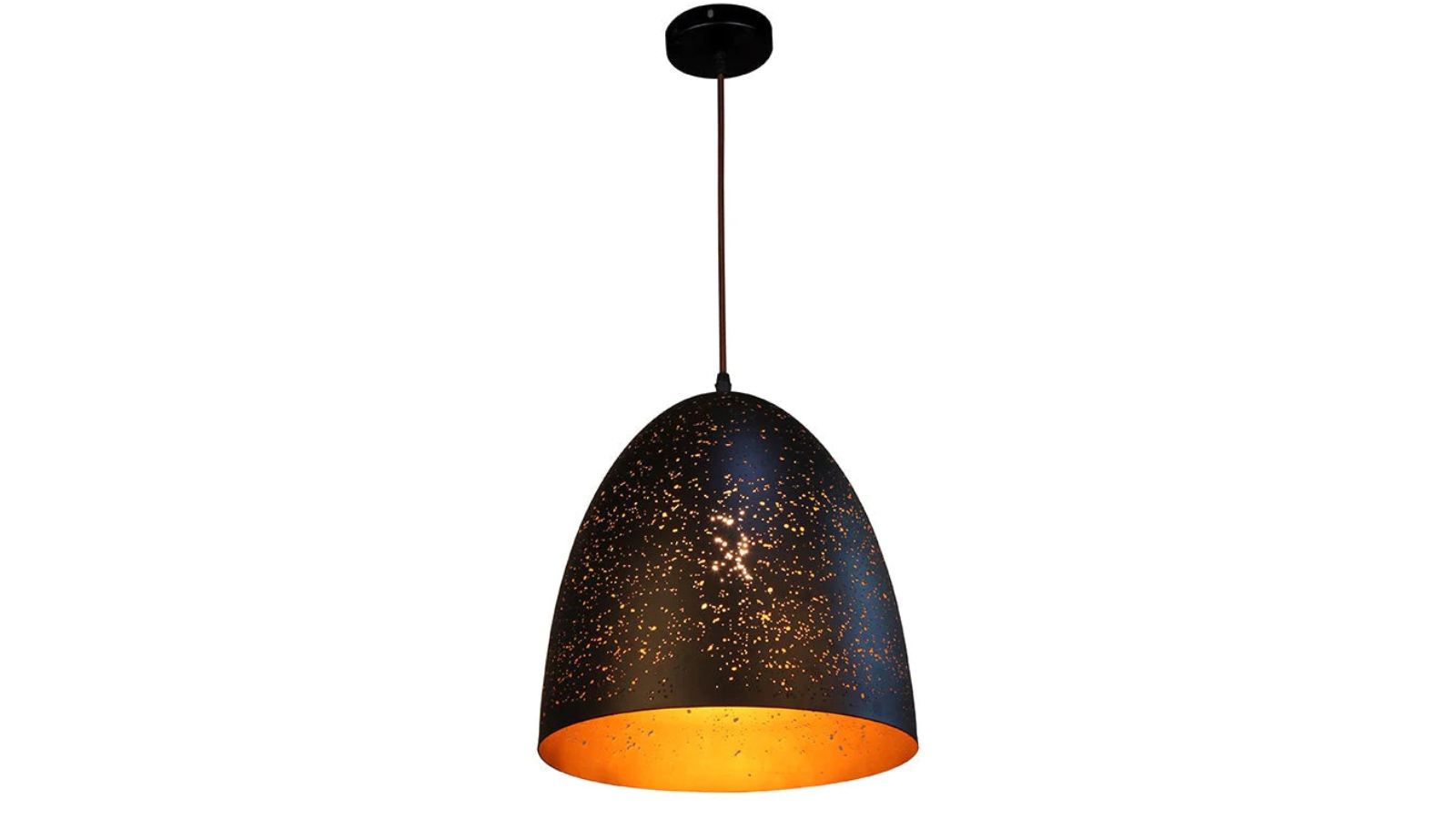 CLA Lights Celeste Interior ES Black Ellipse Pendant Light Lamp