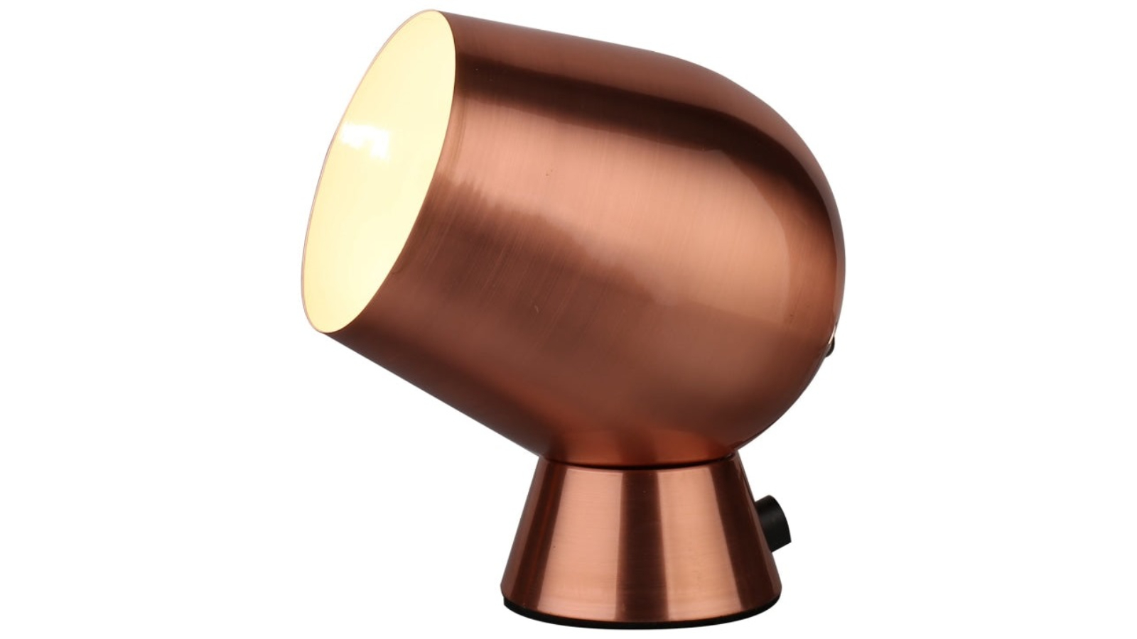 Fokus Fixed Touch On/Off Ellipse Iron Table Lamp - Copper