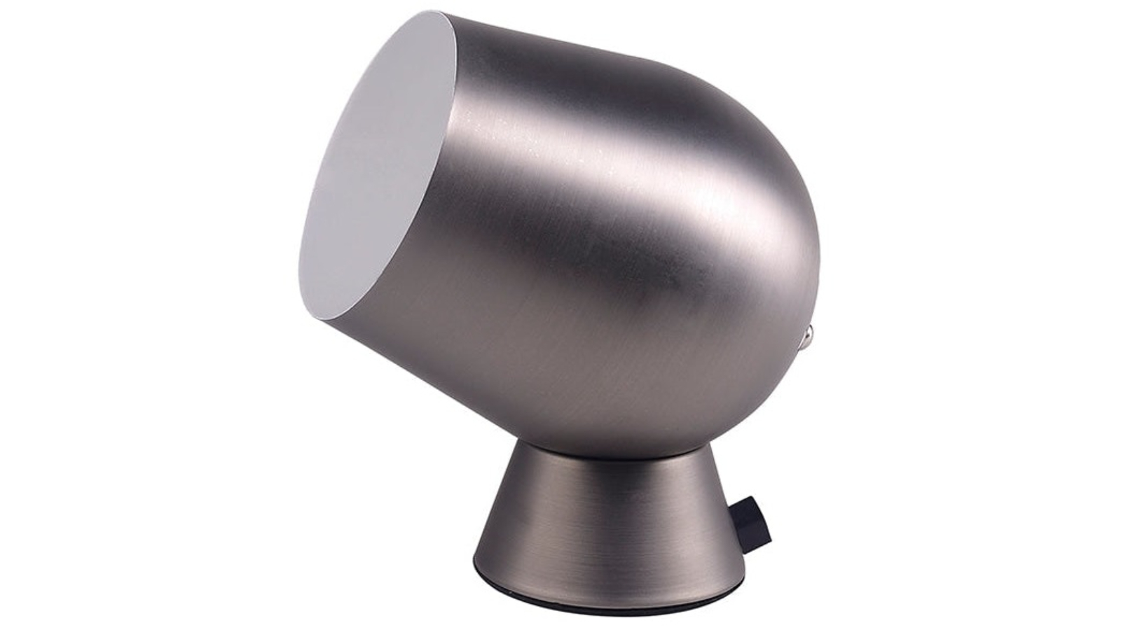 Fokus Fixed Touch On/Off Ellipse Iron Table Lamp - Silver