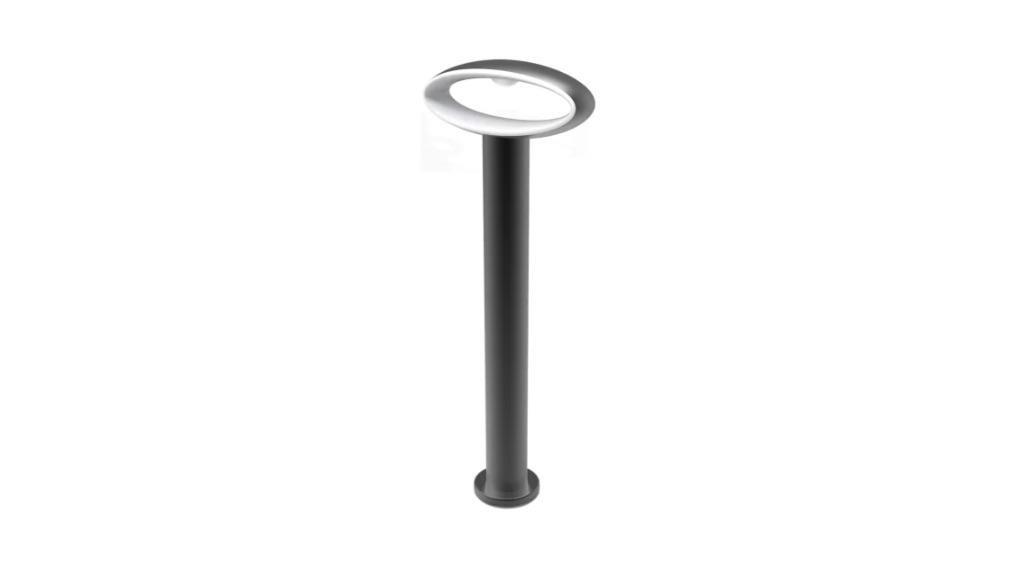 HORUS LED Oval Matte Black Bollard Light 3000K H50cm IP54