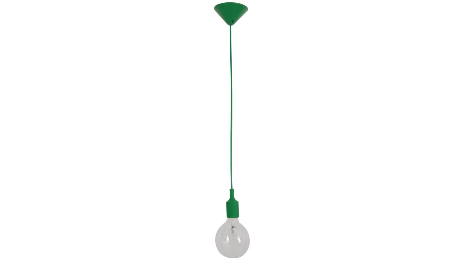 1metre Cable Silicon Suspension Minimalist Industrial Pendant Light - Green