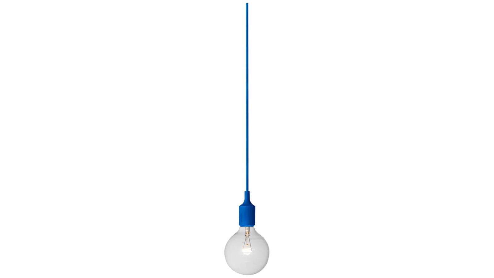 1metre Cable Silicon Suspension Minimalist Industrial Pendant Light - Blue