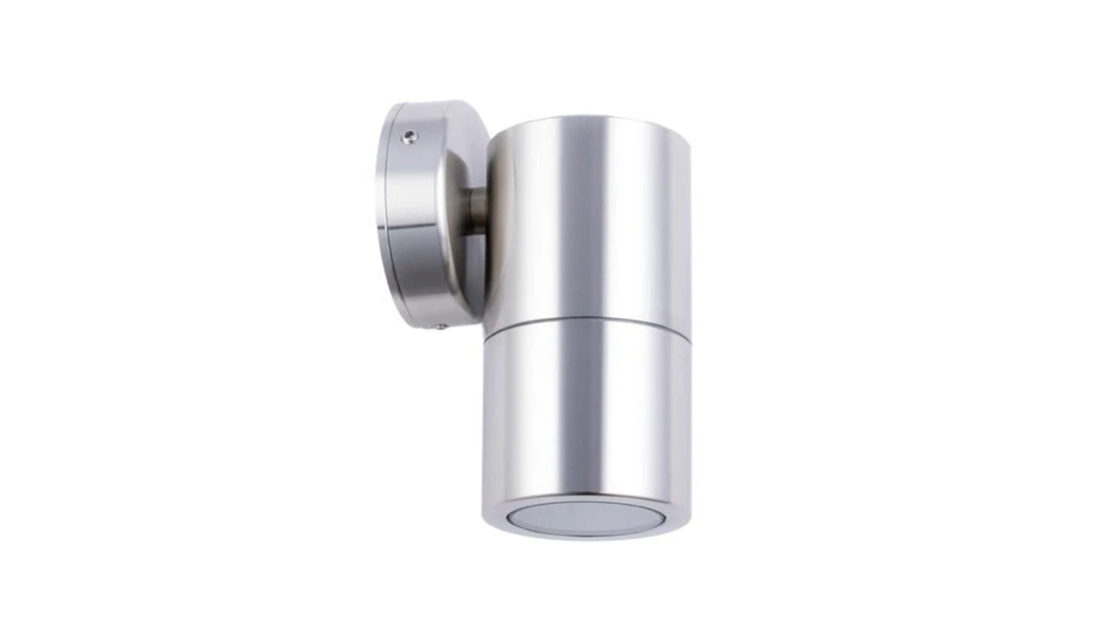 IP65 Single Fixed 12V MR16 Round Back Plate Pillar Light - 316 Stainless Steel