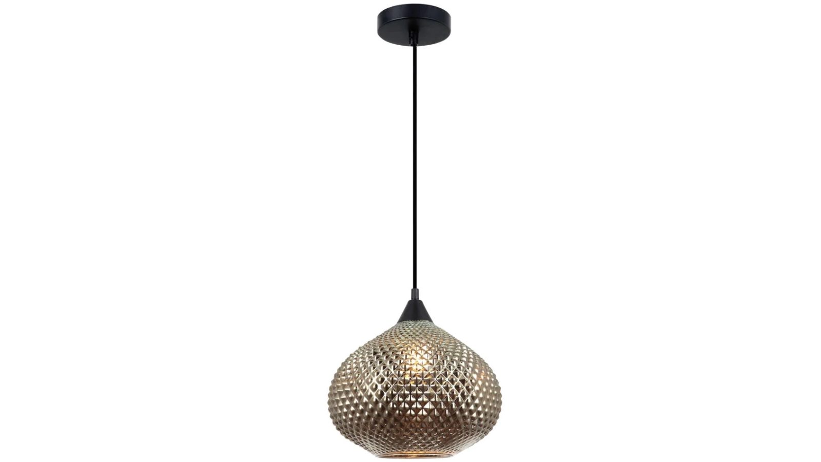 Rictus Bohemian Wine Glass Shape with Quadrilateral Segments Pendant Light - Chrome