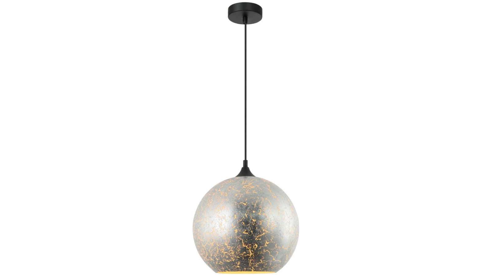 Roche Wine Shape Glass with White Interior Pendant Light - Satin Chrome