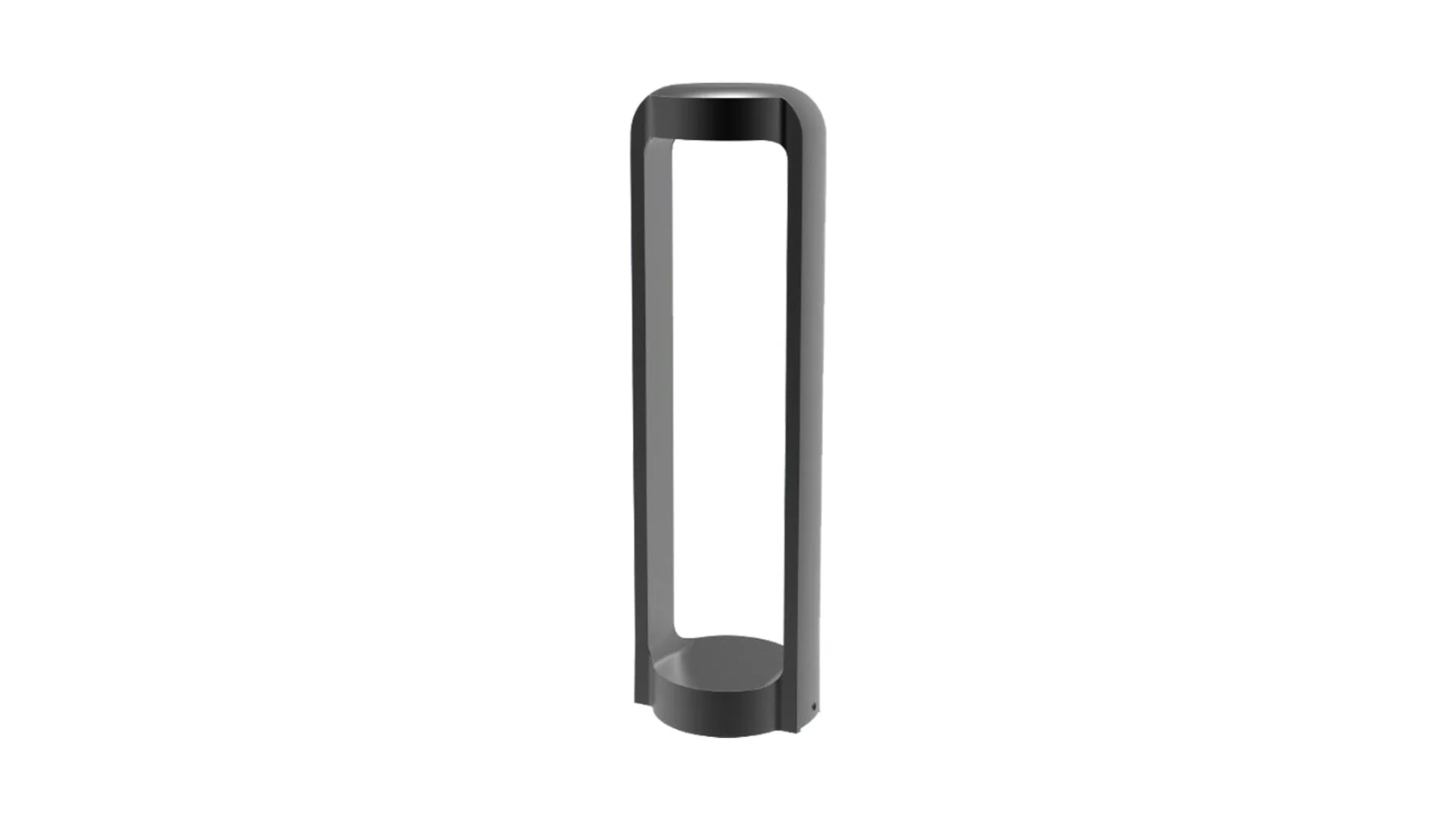 Seker IP65 Rectangular Dark Grey 3000K LED Bollard Light - 50cm