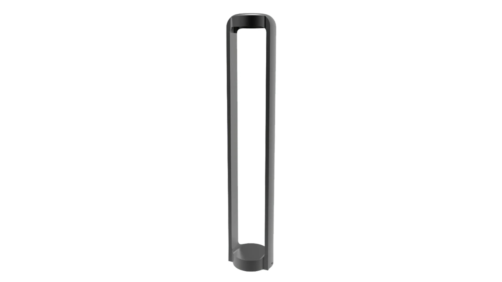 Seker IP65 Rectangular Dark Grey 3000K LED Bollard Light - 80cm