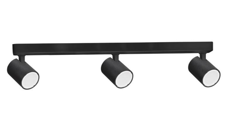 3 Adjustable Heads GU10 Spot Bar Interior Light - Black