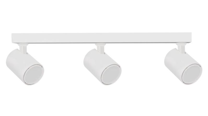 3 Adjustable Heads GU10 Spot Bar Interior Light - White