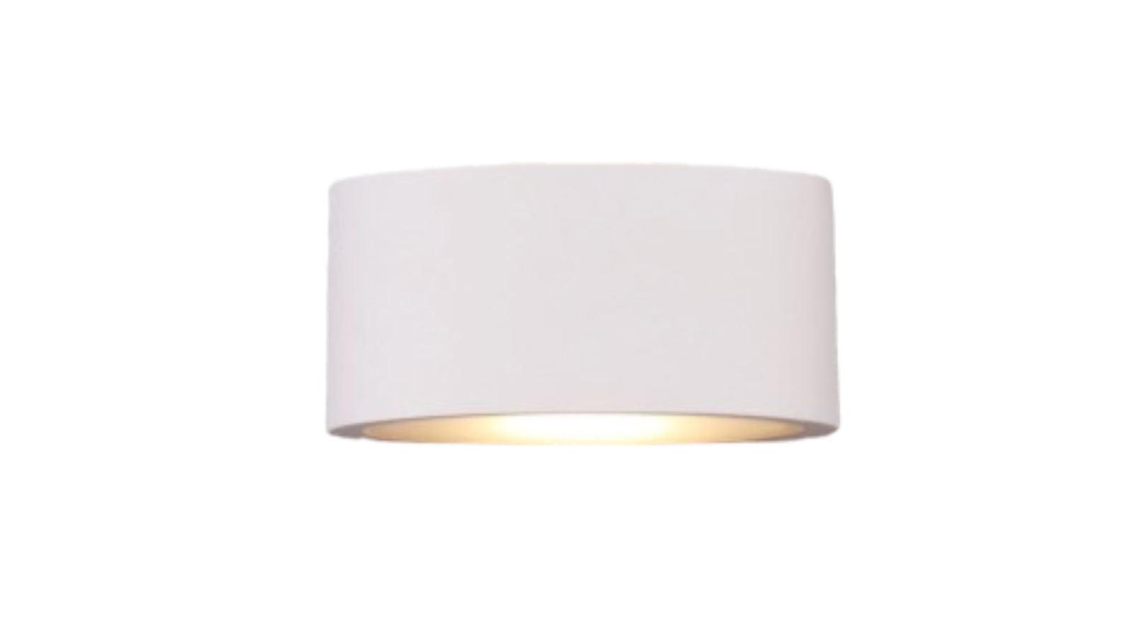 Tama IP54 Surface Mounted Up/Down Curved 3000K Exterior Wall Light - Sand White